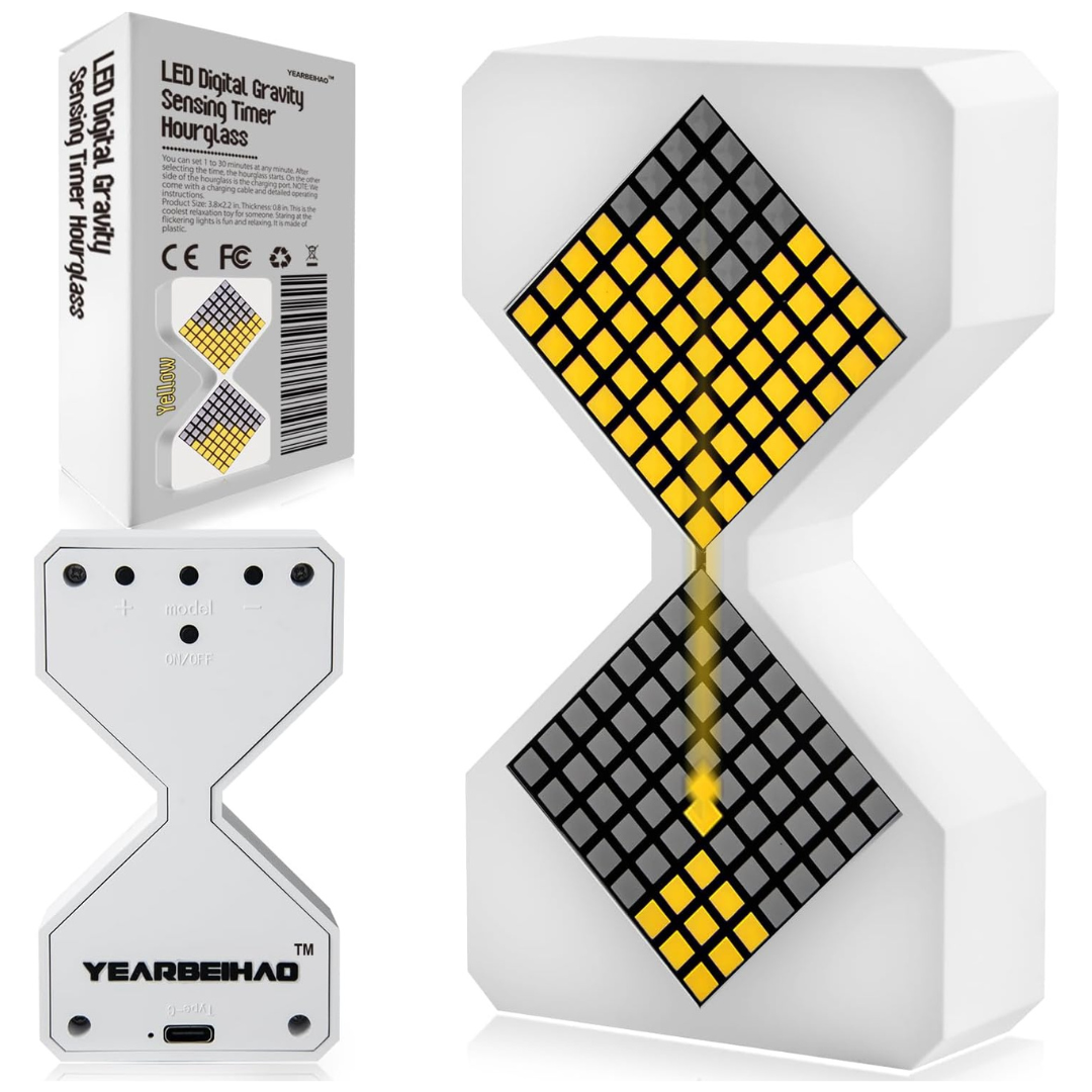 LED Digital Electronic Hourglass Gravity Sensing Timer