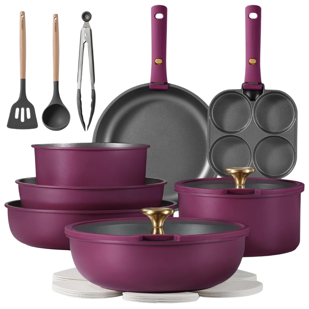 19-Piece Carote Nonstick Kitchen Cookware Set