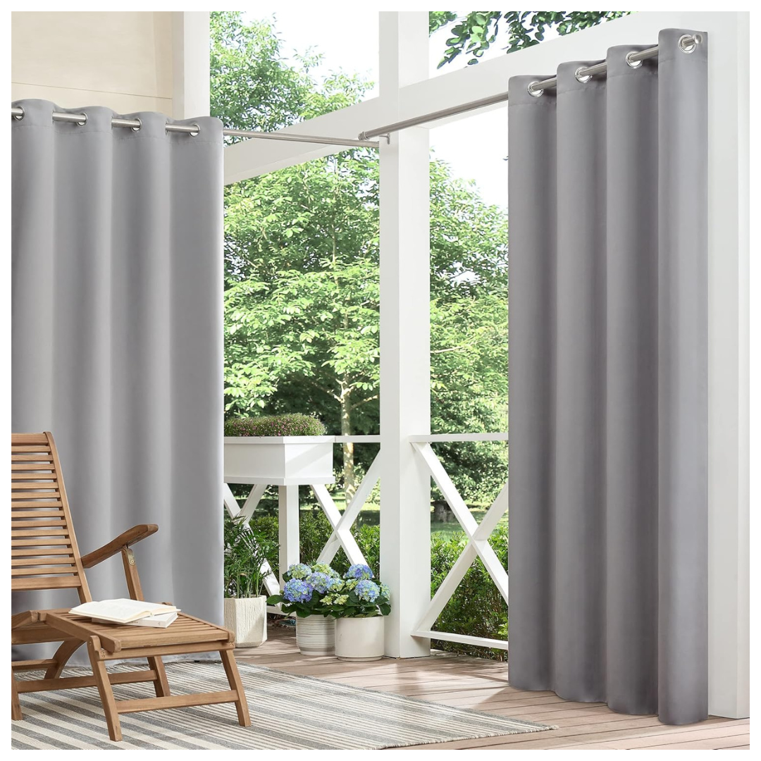 Bradford Waterproof Blackout Thermal Insulated Outdoor Curtain (52" x 108")