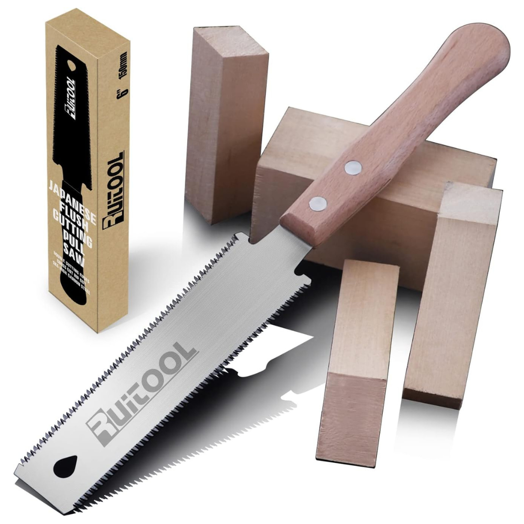 6" Double Edge Sided Japanese Hand Saw with Handle