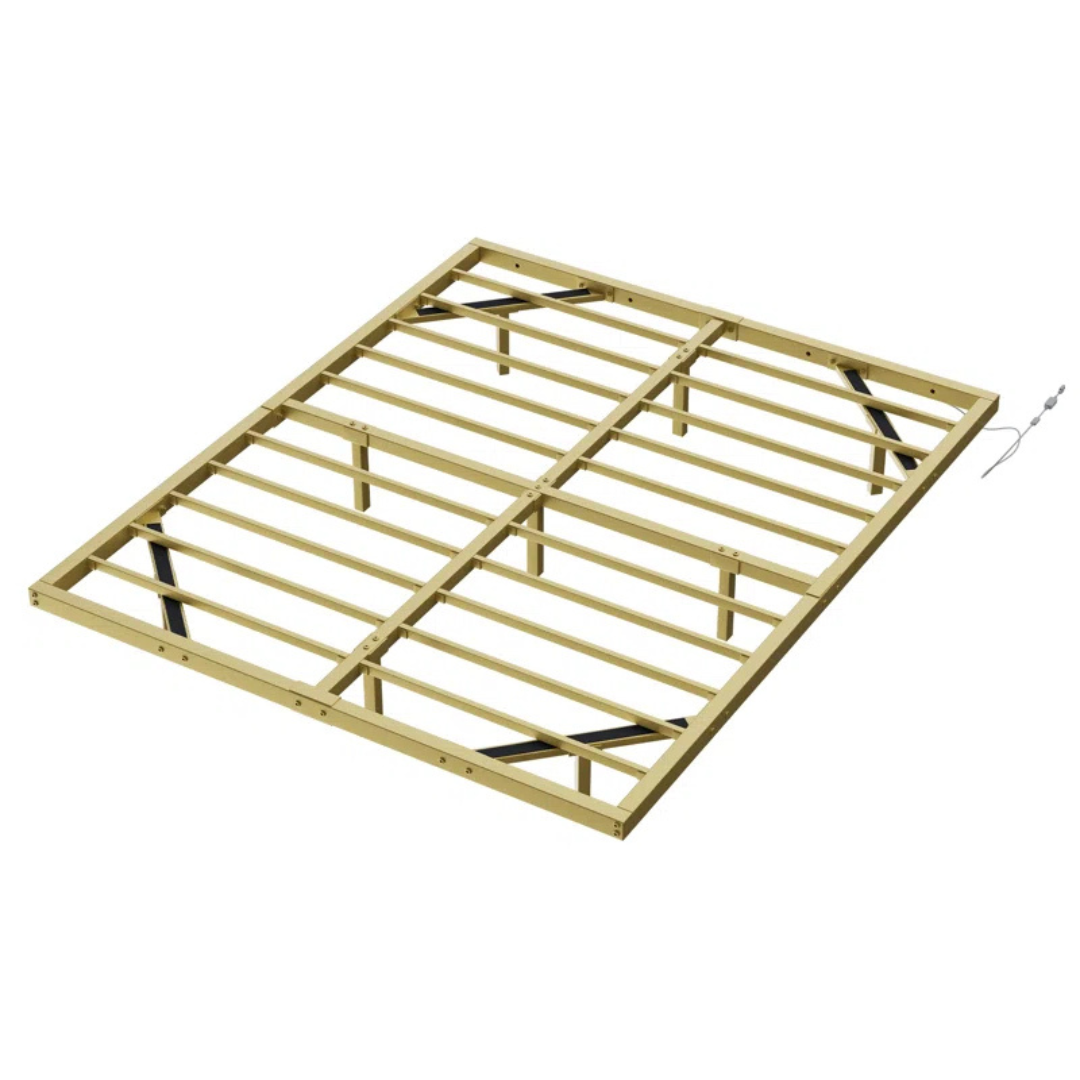Wade Logan Canealus 9.1'' Twin Floating Metal Bed Frame W/ LED Lights