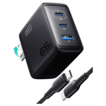 65W INIU 3-Port USB-C & USB-A Wall Charger With USB-C Cable