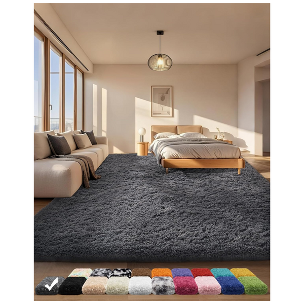4 x 6ft Ophanie Fluffy Fuzzy Shag Shaggy Soft Plush Area Rugs