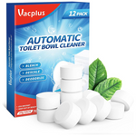 12-Pack Vacplus Automatic Toilet Bowl Cleaner Tablets With Bleach