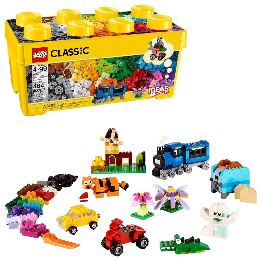 484-Piece LEGO Classic Medium Creative Brick Box Building Toys (10696)