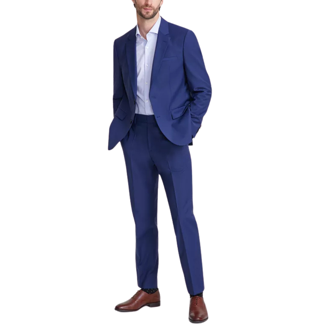 Hugo Boss Mens Modern-Fit Wool Blend Suit