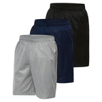 3-Pack Ultra Performance Boy's Mesh Athletic Youth Basketball Short's