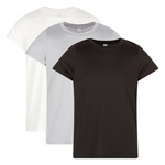 3-Pack Girl's Athletic Crewneck Short Sleeve Active Top