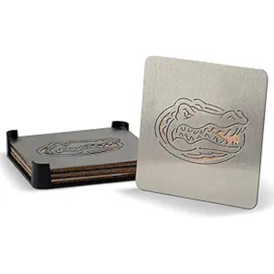 4-Piece YouTheFan NCAA Florida Gators Coaster Set