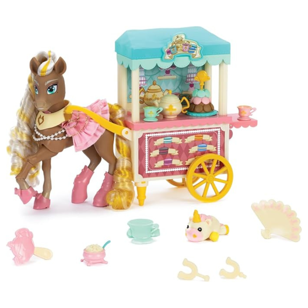 Wild Manes Horse Toys Cheries Tea And Treats Cart Playset