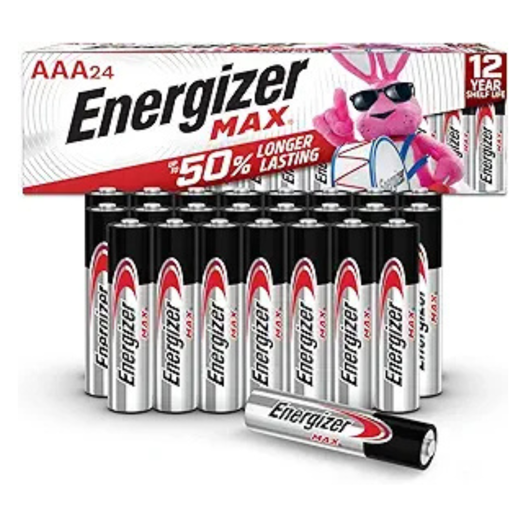 24-Count Energizer Max Alkaline AAA Batteries