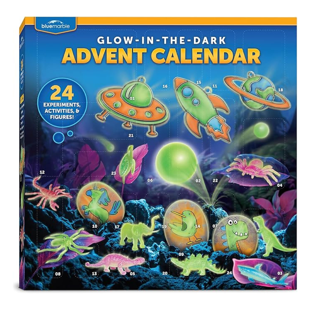 Glow In The Dark Advent Calendar w/ 24 Experiments & Activities
