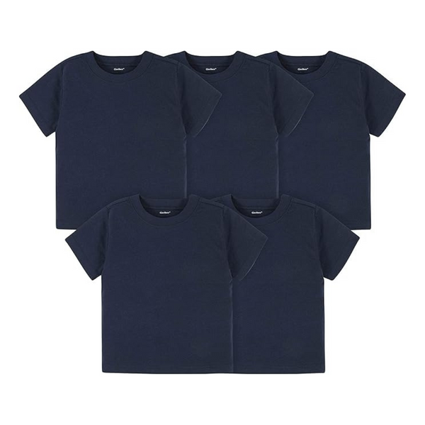 Gerber Baby Toddler 5-Pack Solid Short Sleeve T-Shirts (5 Pack)