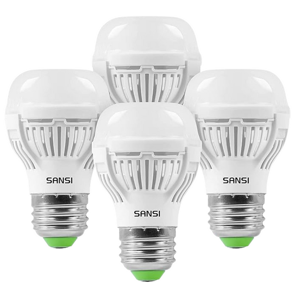 4-Pack SANSI 60W Equivalent LED Light Bulbs