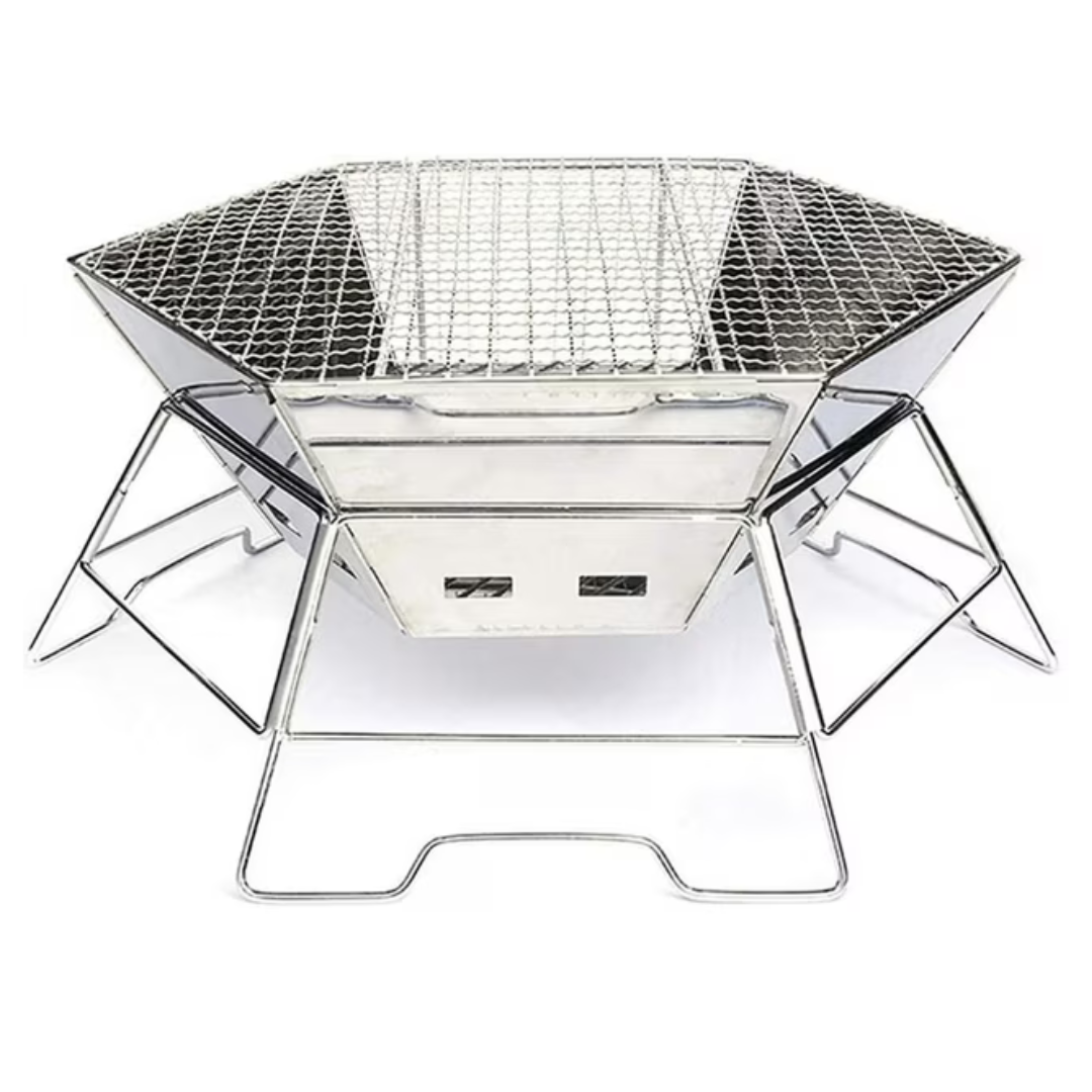 17" Folding Hexagonal Charcoal Grill