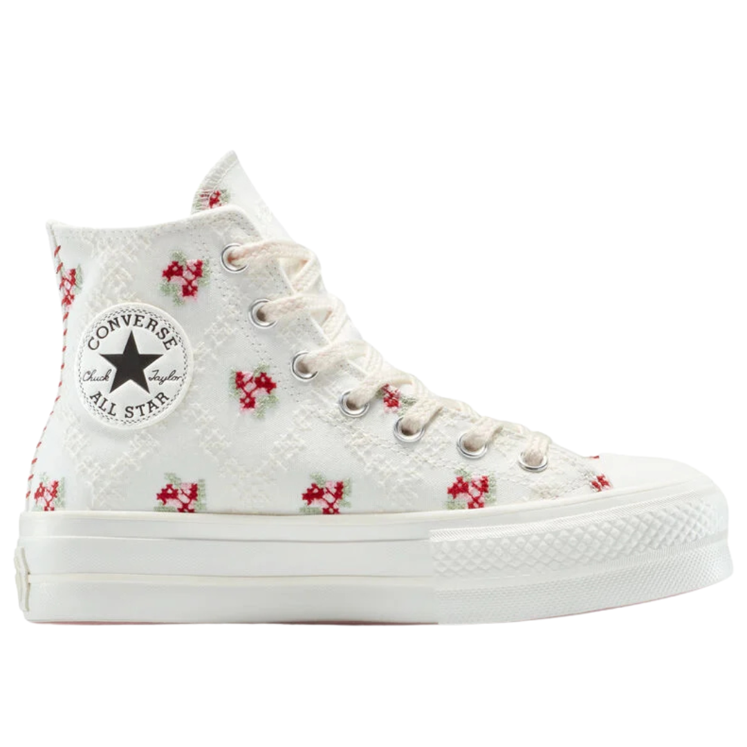 Converse Women's Chuck Taylor All Star Rose Cross Stitch Shoes
