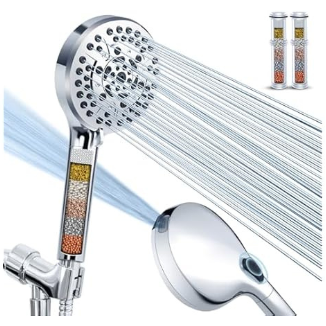 PALAS High Pressure 10-Mode Filtered Handheld Shower Head