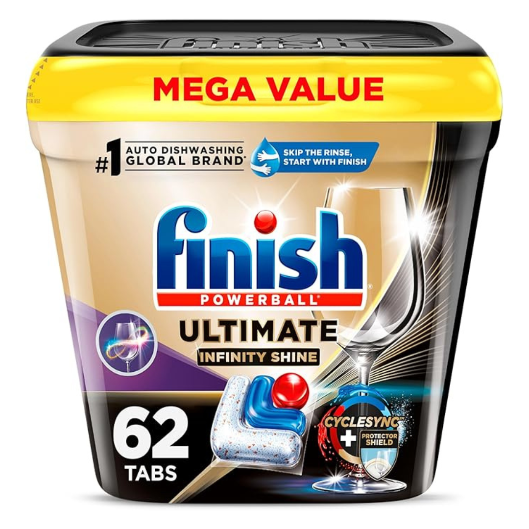 62-Count Finish Ultimate Infinity Shine Dishwasher Detergent Tabs