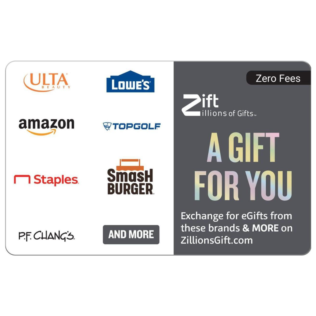 $50 Zift Gifts EGift Card (Redeem For Amazon, Lowes, Etc)