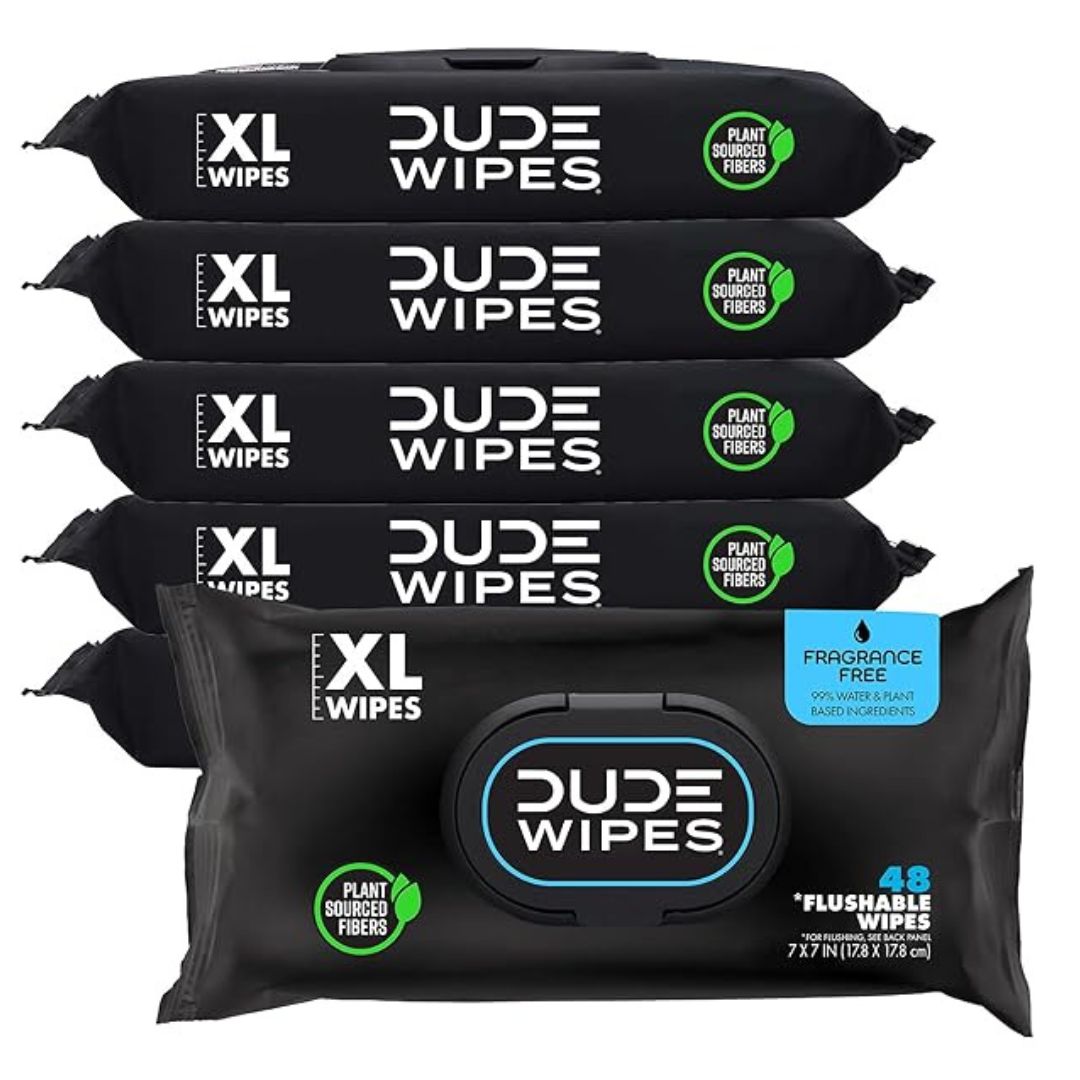 288-Count Dude Unscented Wet Wipes With Vitamin-E & Aloe