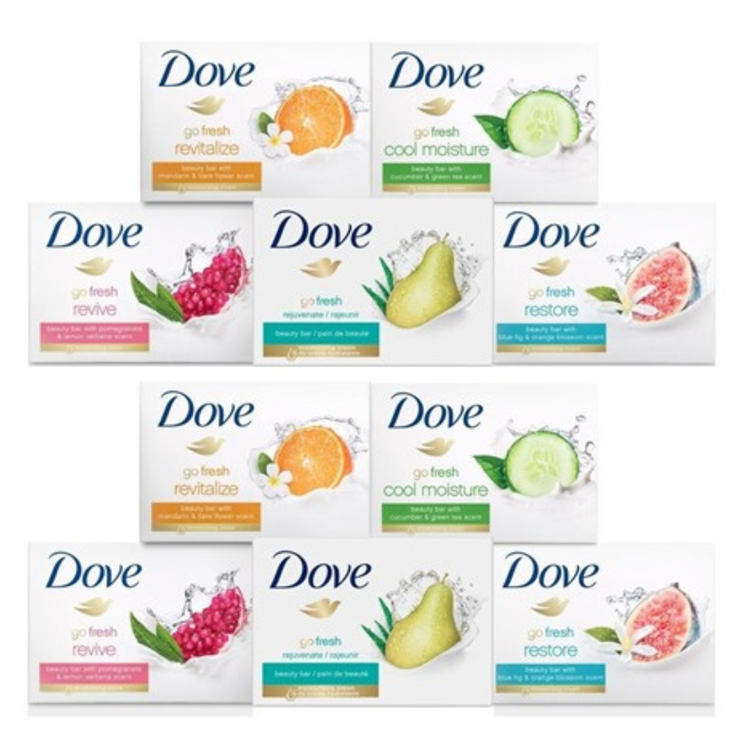 15-Pack Dove Bar Soap Variety Bundle