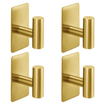 4-Pack Adhesive Stainless Steel Heavy Duty Wall Towel Hooks