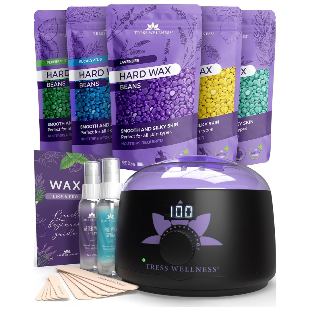 Tress Wellness Natural All Skin Type Brazilian Waxing Kit