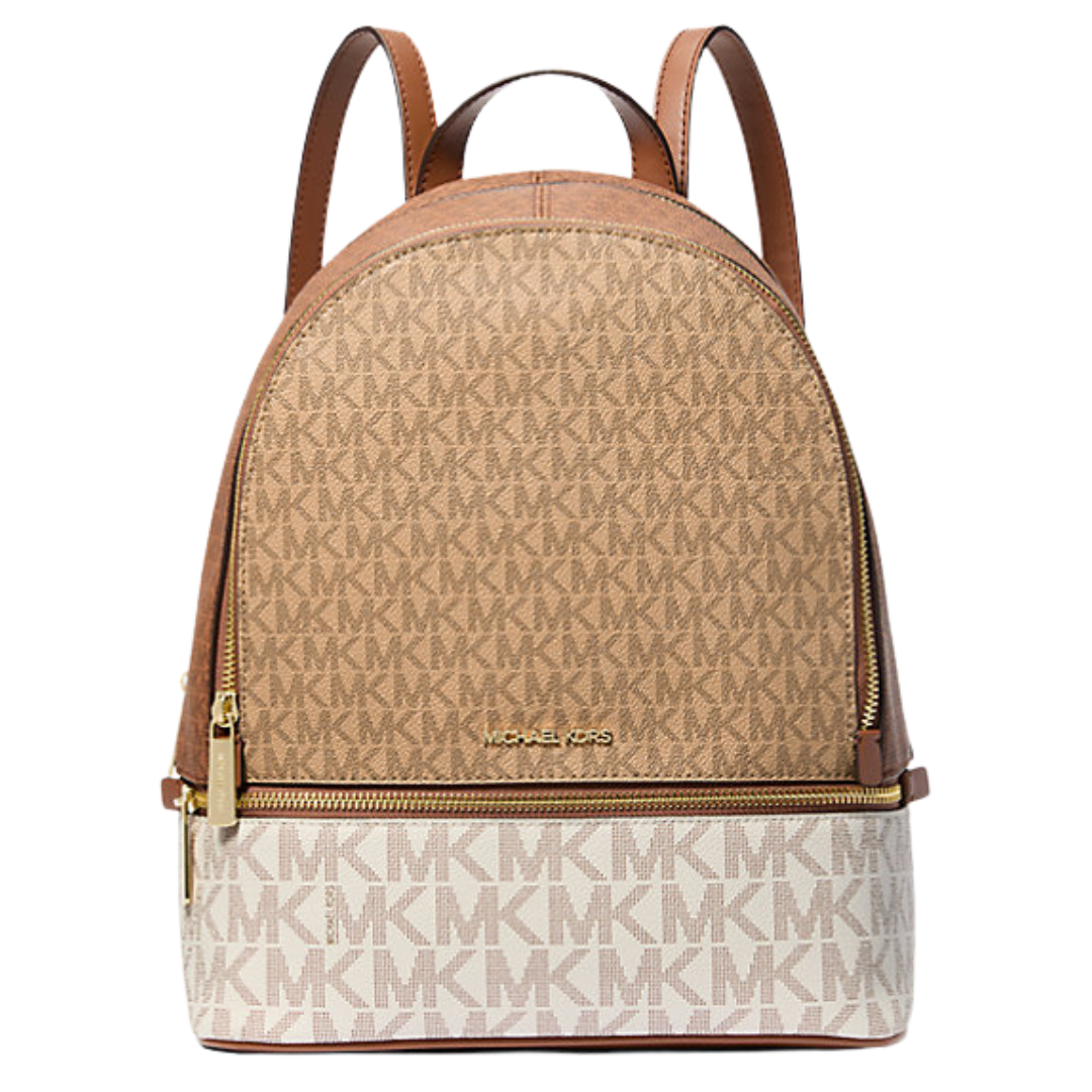 Rhea Medium Color-Block Signature Logo Backpack (3 Colors)