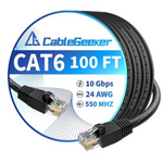 CableGeeker 25ft Cat 6 High Speed 10Gbps Ethernet Cable (Various)