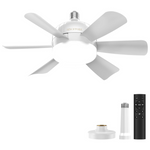 18" Ceiling Socket Fans With Lights (2 Colors)