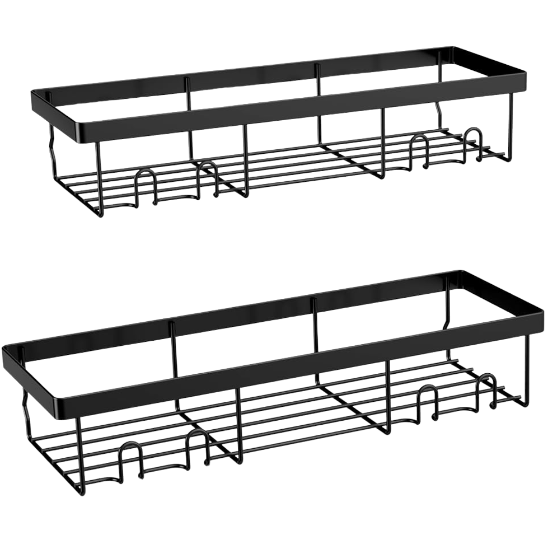 2-Pack Shower Caddy Shelf Organizer Rack