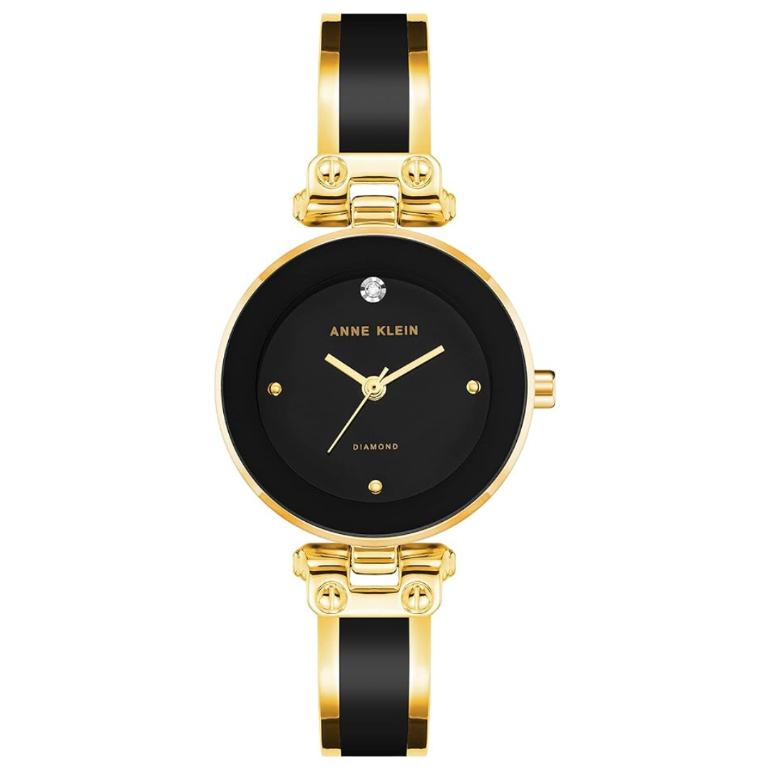 Anne Klein Women's Genuine Diamond Dial Bangle Watch