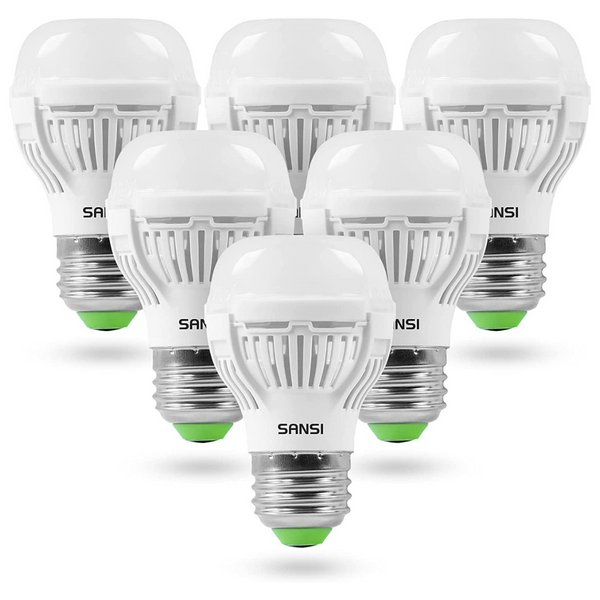 6-Pack Sansi 60W Equivalent Led Light Bulbs