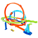 Hot Wheels Toy Car Track Set, Action Loop Cyclone Challenge Playset & 1:64 Scale Vehicle