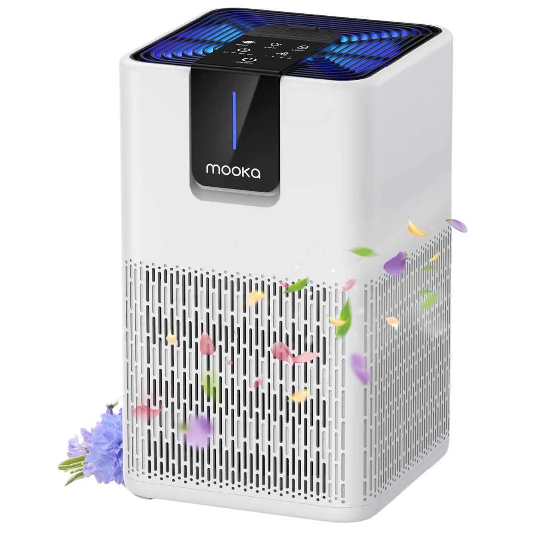 Mooka H13 HEPA Air Purifier For Large Room (1250 Sq Ft)