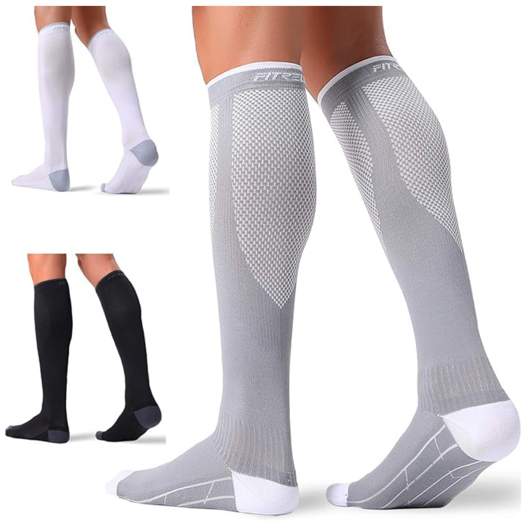 3-Pairs 20-30mmHg Circulation Compression Socks