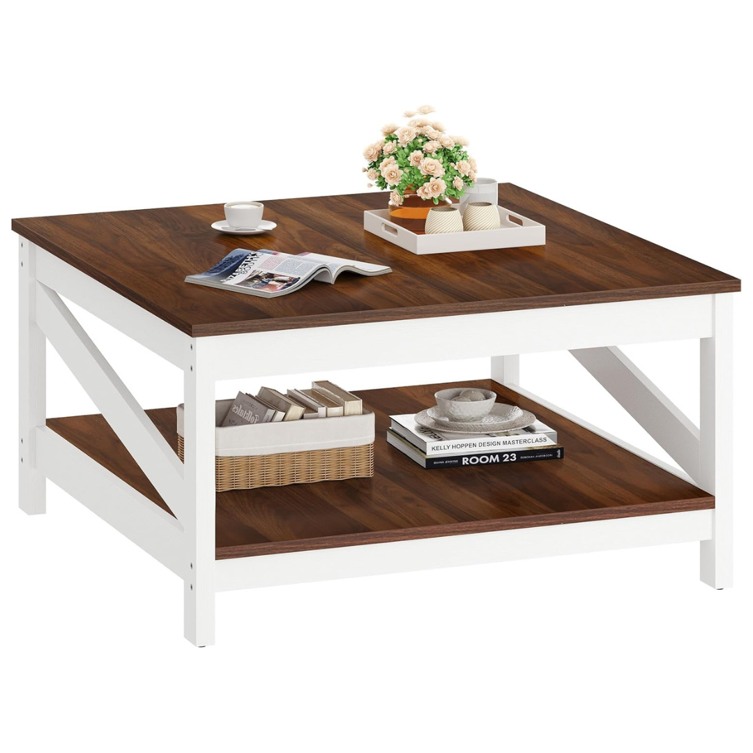 YITAHOME Farmhouse Square Coffee Tables