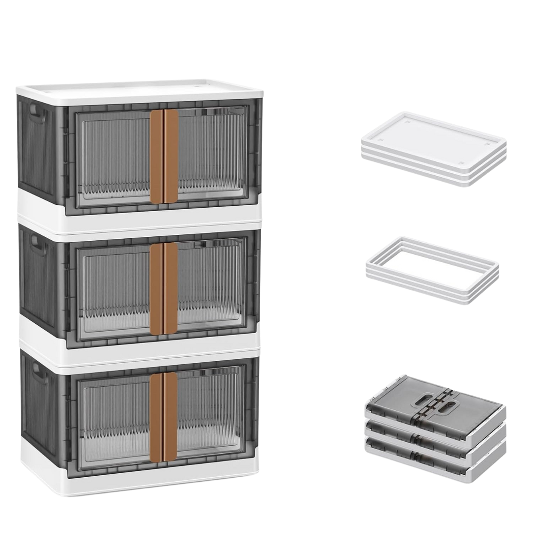 3-Pack 300Qt Broview Stackable Container Bins