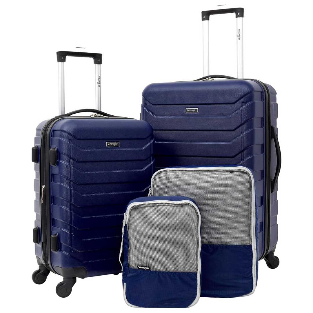 4-Piece Wrangler Luggage And Packing Cubes Set