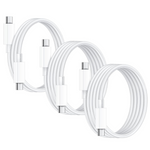 3-Pack Rocoren 60W USB-C To USB-C Cables (2x 6.6ft, 1x 3.3ft)