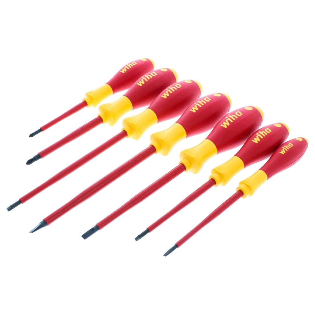 Wiha 7-Pieces Insulated Soft Finish Screwdriver Set