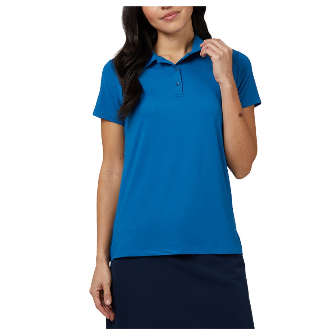 32 Degrees Women's Cool Fitted Polo (Blue Sapphire)