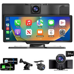 10.26" 1080p 4K Touchscreen Wireless CarPlay Dash Cam