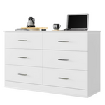 Homfa 6 Drawer Double Dresser Storage Cabinet