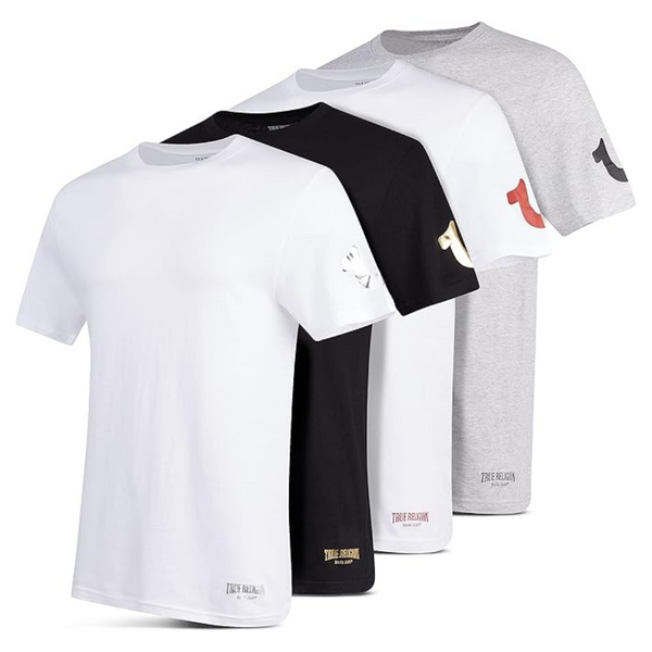4-Pack True Religion 100% Cotton Men's T-Shirts