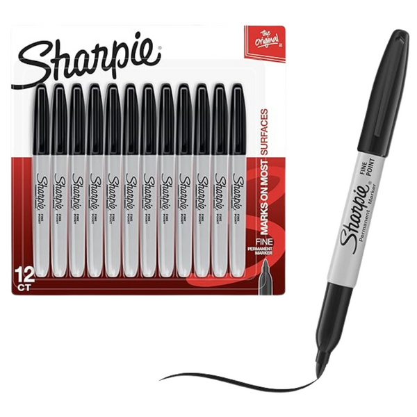 24-Count SHARPIE Permanent Fine Point Markers