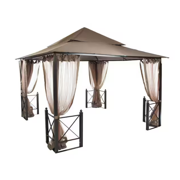 Hampton Bay 12 Ft. x 12 Ft. Outdoor Patio Harbor Gazebo
