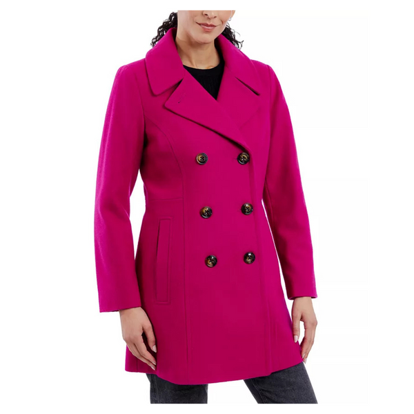 Anne Klein Women's Double-Breasted Peacoat