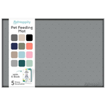 Waterproof Silicone Raised Edge Pet Food Mat ( 18.5" x 11.5")