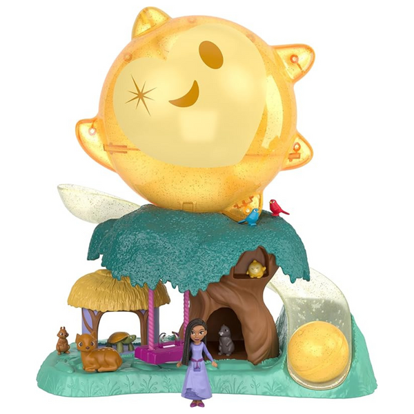 Mattel Disney Wish Magical Star Playset W/ Asha Doll & 7 Surprise Orbs